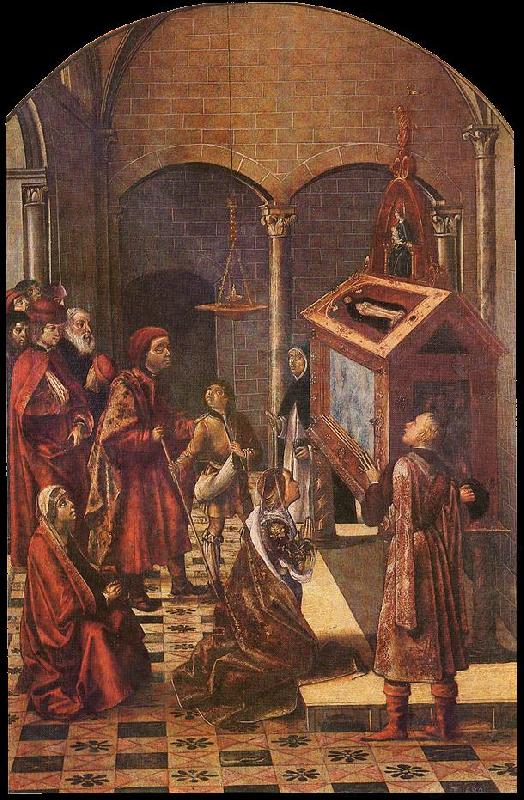 BERRUGUETE, Pedro The Tomb of Saint Peter Martyr France oil painting art